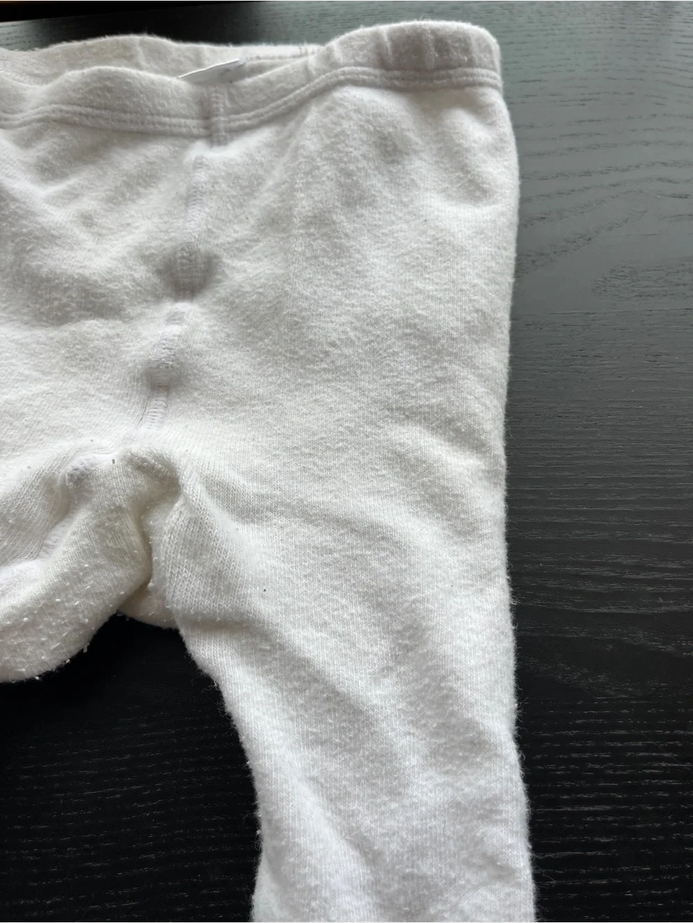 Girls White Knit Tights Size 12-14 Full Length Cozy Warm Stretch Stockings